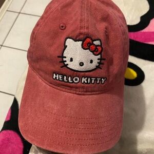 Hello Kitty Red Cap with Embroidery